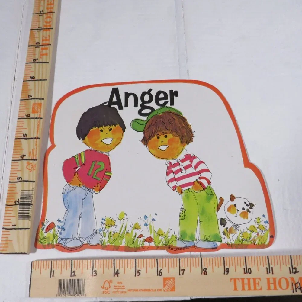 Happiness (7) BULLETIN BOARD SET Gini 1978 Classroom Posters Feelings